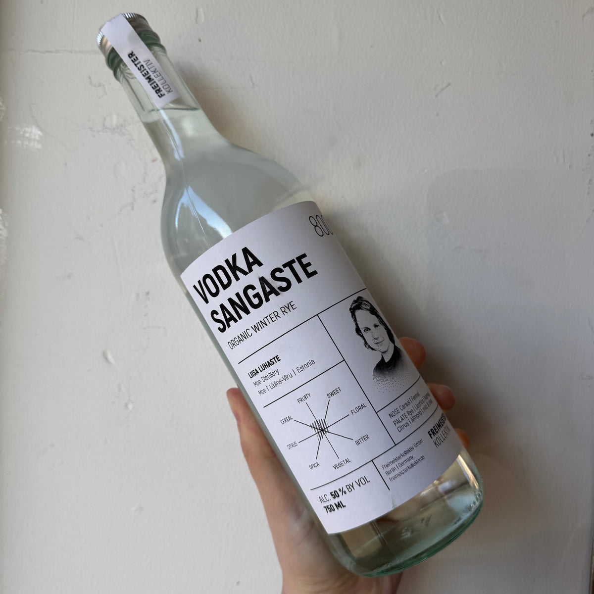 Freimeister Kollektiv, ‘Sangaste 800’ Organic Winter-Rye Vodka · 750mL ...