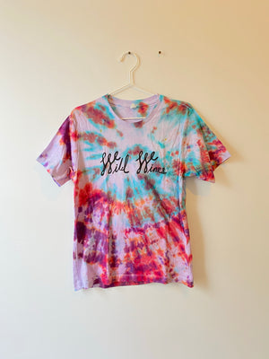 Wild Wines T shirt-  size S -TIE DYE #2